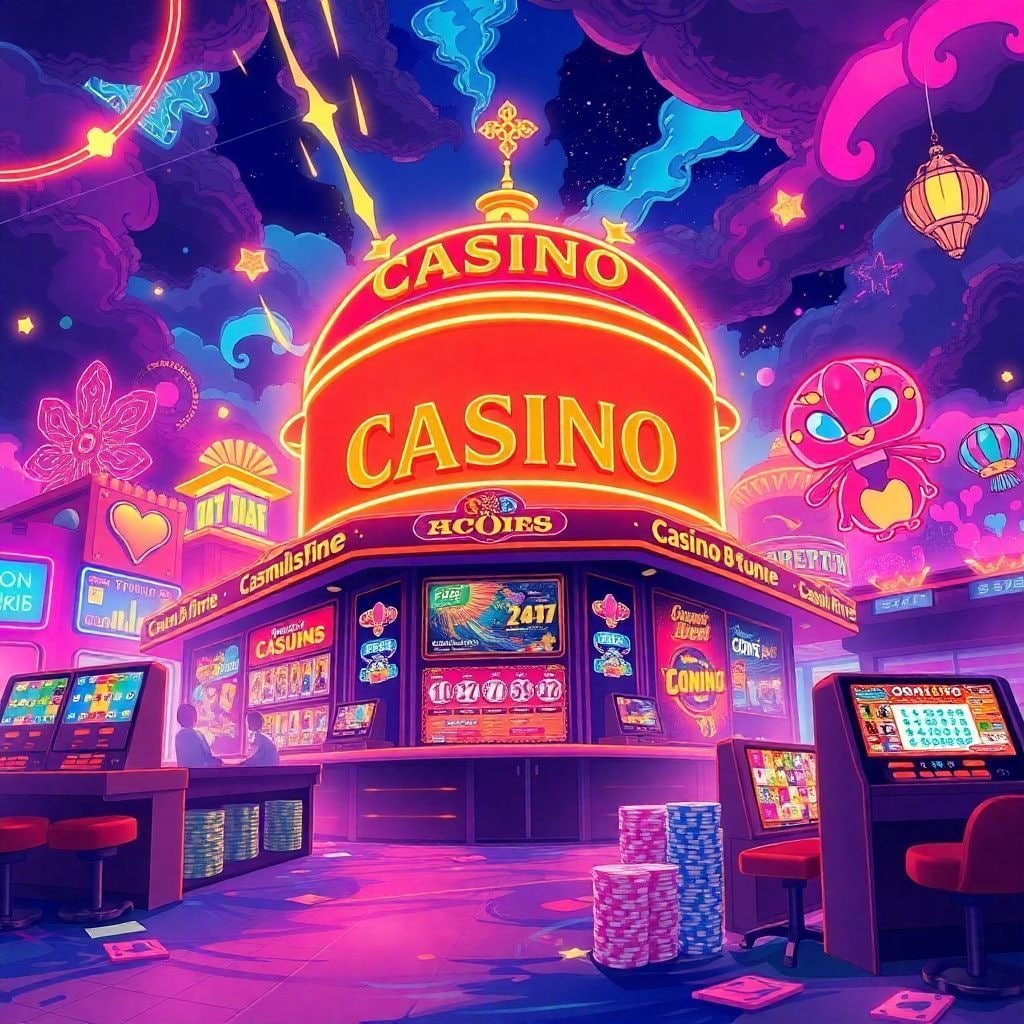 Studio Monopoly Live dengan host, roda putar besar, dan layar digital menampilkan papan permainan